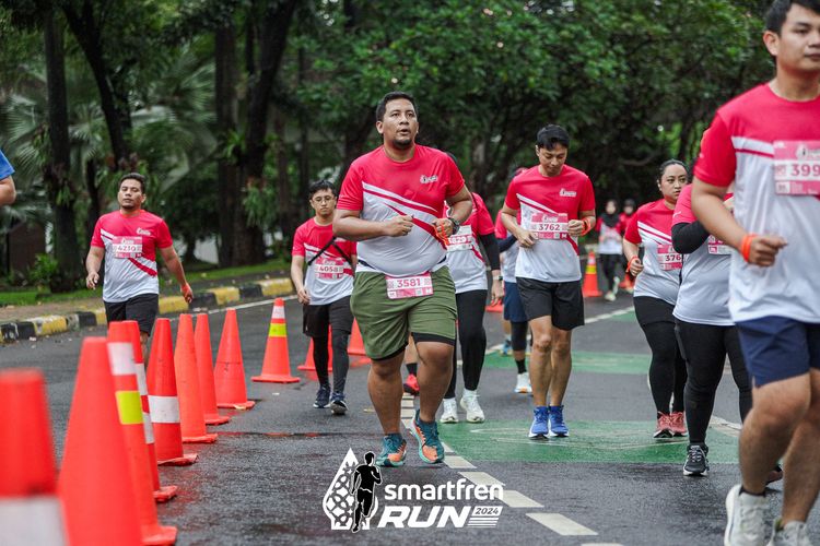Race photo from Smartfren Run 2024