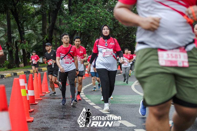 Race photo from Smartfren Run 2024