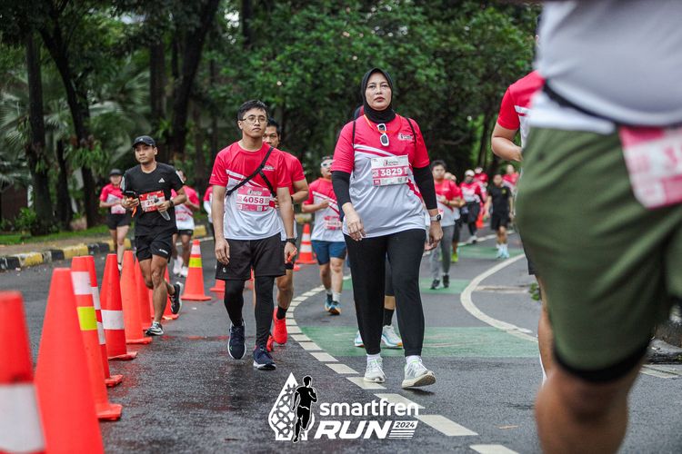 Race photo from Smartfren Run 2024