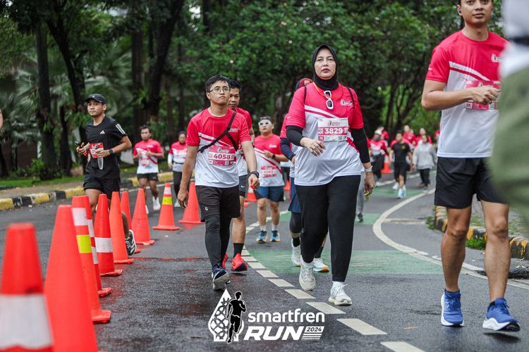 Race photo from Smartfren Run 2024