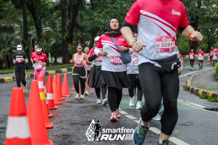 Race photo from Smartfren Run 2024