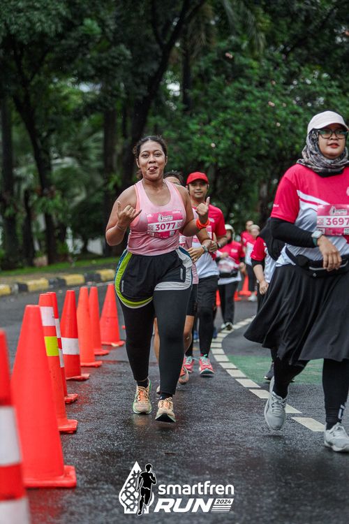 Race photo from Smartfren Run 2024