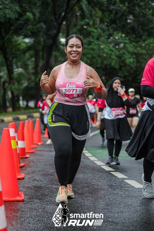 Race photo from Smartfren Run 2024