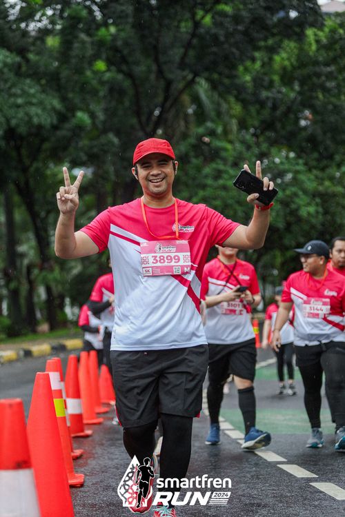 Race photo from Smartfren Run 2024