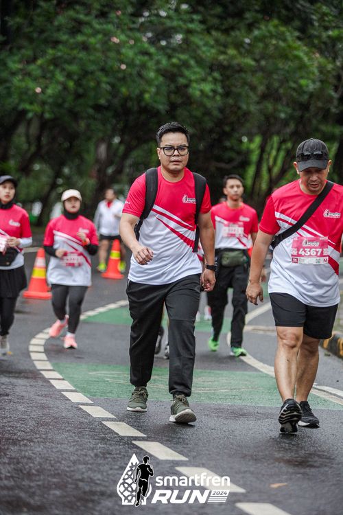 Race photo from Smartfren Run 2024