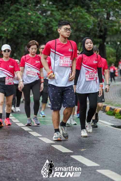 Race photo from Smartfren Run 2024
