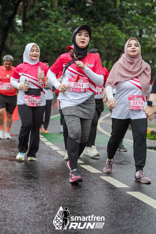 Race photo from Smartfren Run 2024