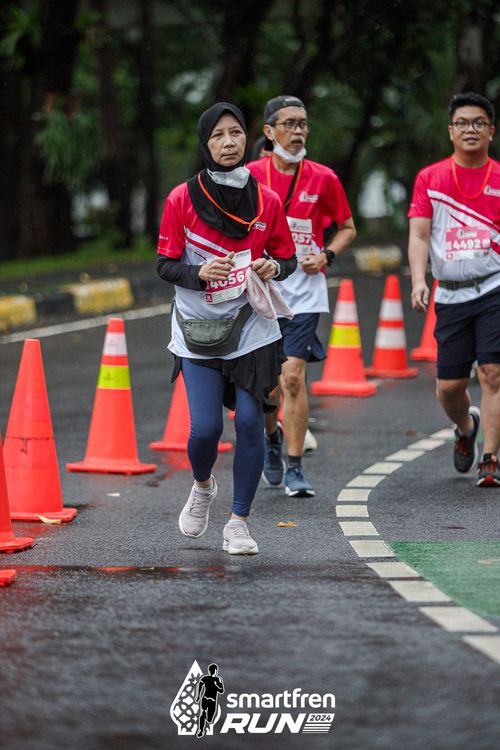 Race photo from Smartfren Run 2024