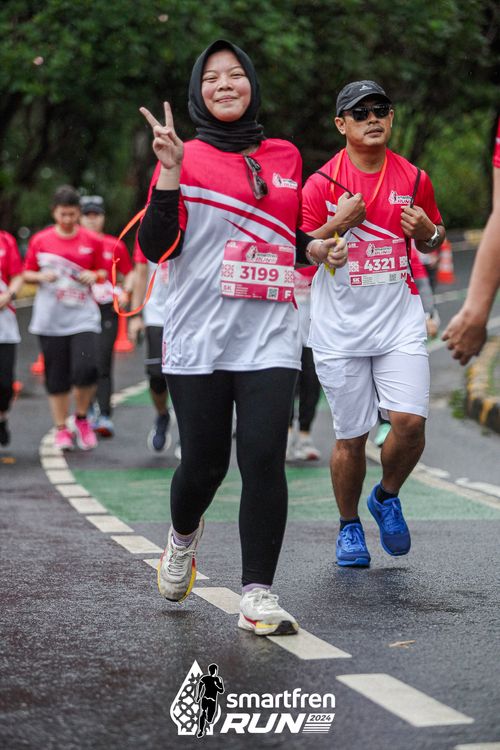 Race photo from Smartfren Run 2024