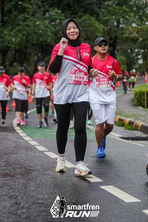Race photo from Smartfren Run 2024