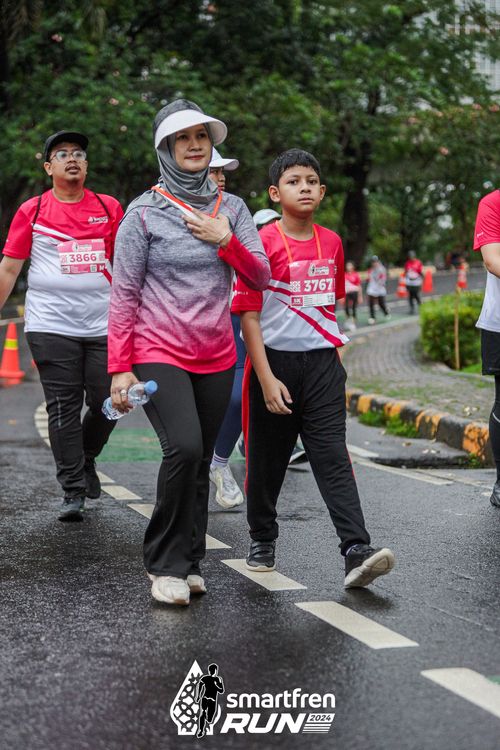 Race photo from Smartfren Run 2024