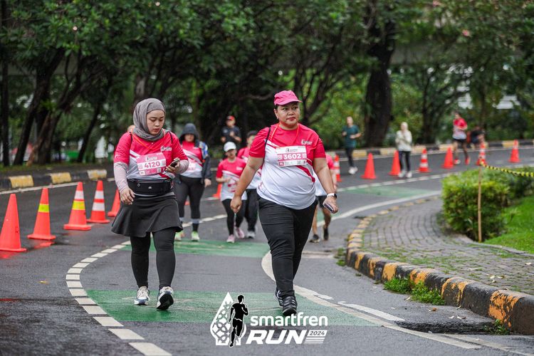 Race photo from Smartfren Run 2024