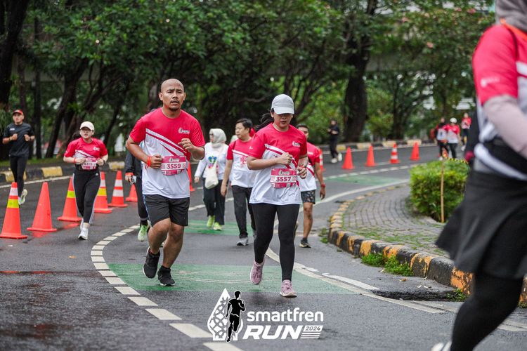 Race photo from Smartfren Run 2024