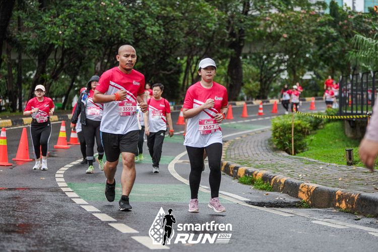 Race photo from Smartfren Run 2024
