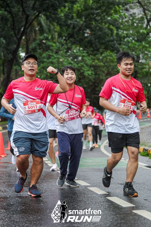 Race photo from Smartfren Run 2024