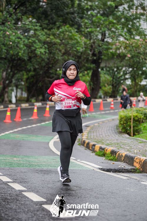 Race photo from Smartfren Run 2024