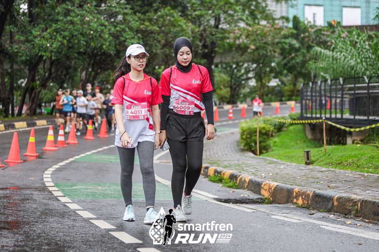 Race photo from Smartfren Run 2024