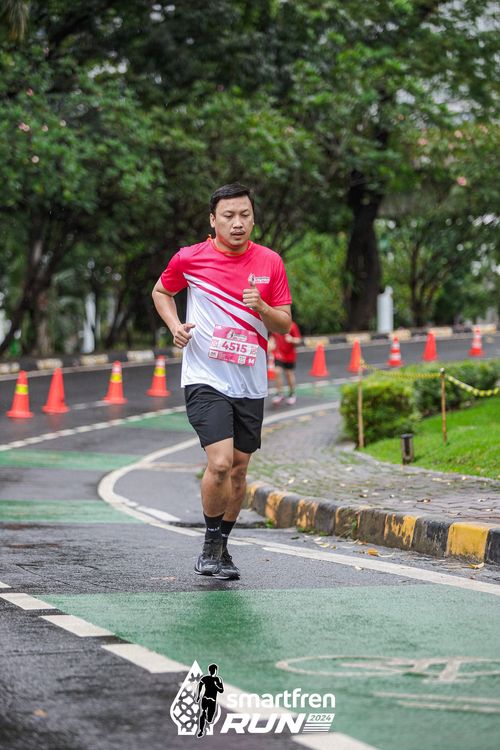 Race photo from Smartfren Run 2024