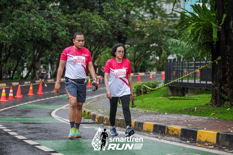 Race photo from Smartfren Run 2024