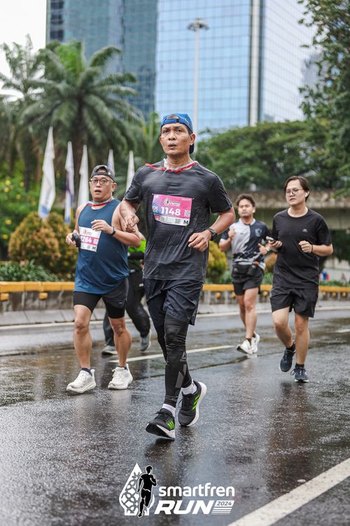 Race photo from Smartfren Run 2024