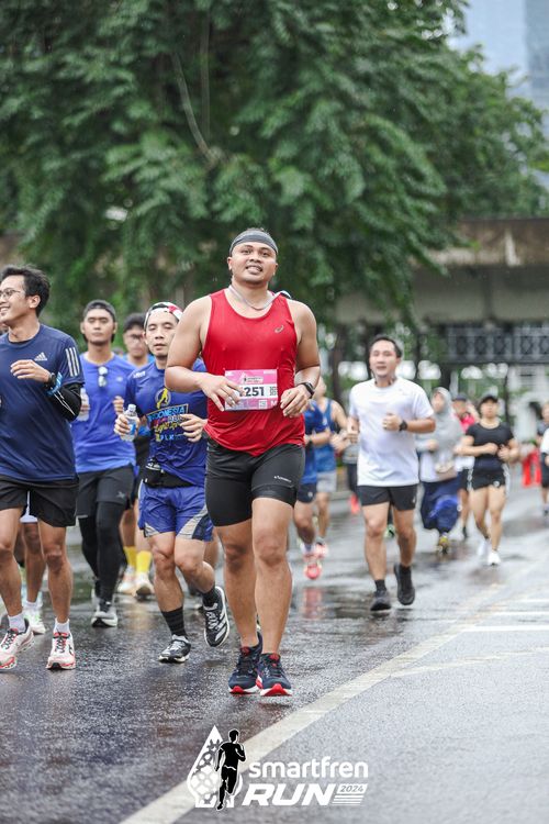 Race photo from Smartfren Run 2024
