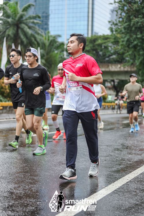Race photo from Smartfren Run 2024