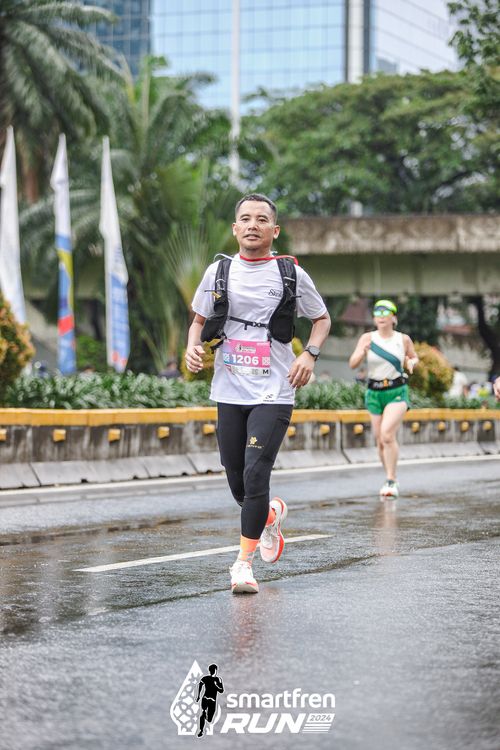 Race photo from Smartfren Run 2024