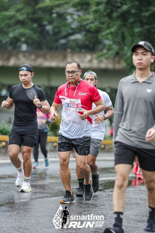 Race photo from Smartfren Run 2024