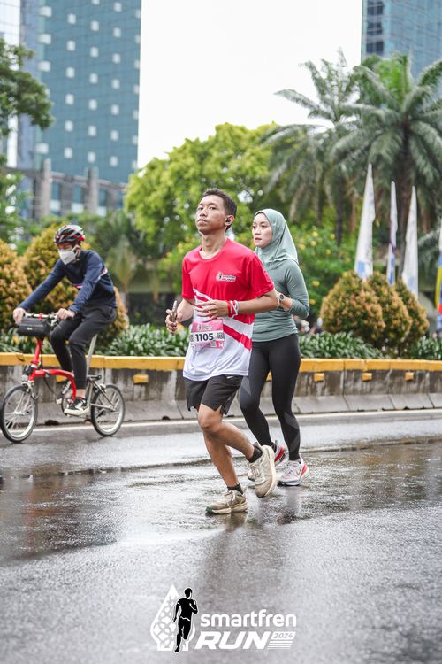 Race photo from Smartfren Run 2024