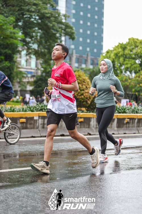 Race photo from Smartfren Run 2024