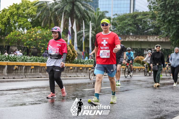 Race photo from Smartfren Run 2024