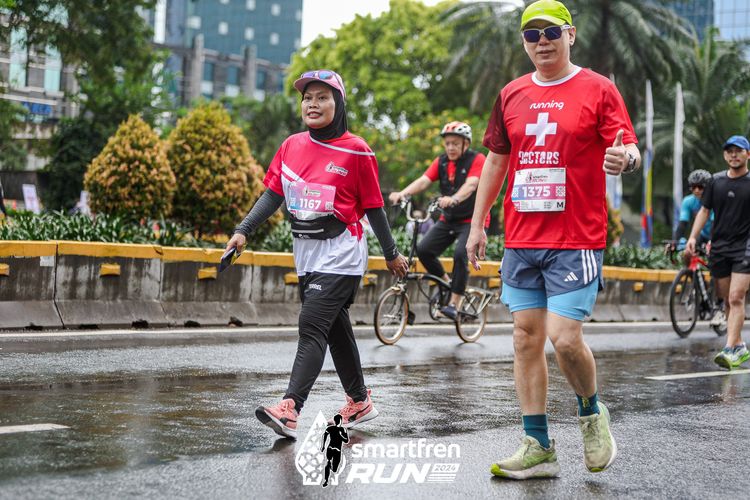 Race photo from Smartfren Run 2024