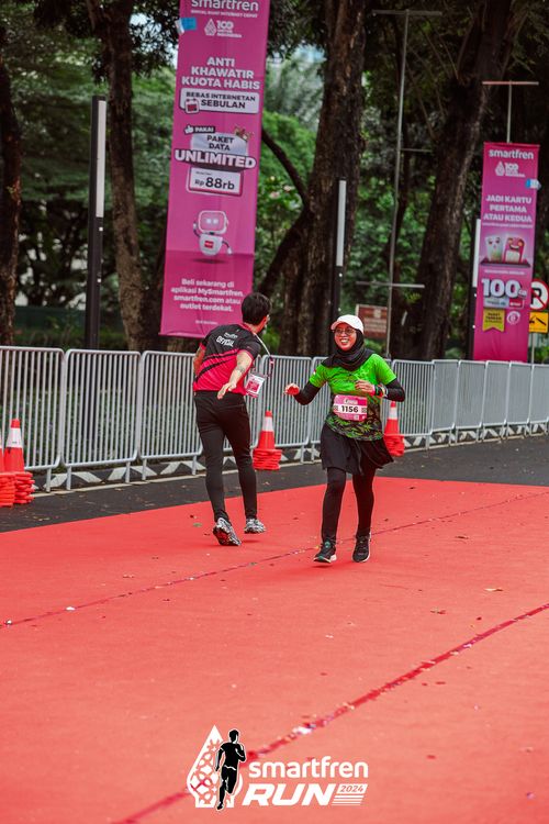 Race photo from Smartfren Run 2024