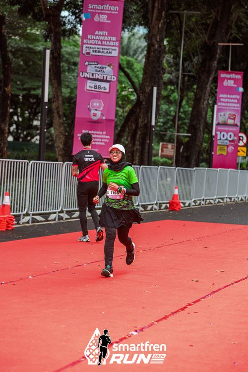 Race photo from Smartfren Run 2024