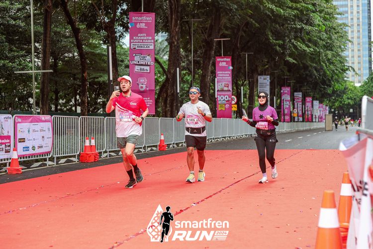 Race photo from Smartfren Run 2024
