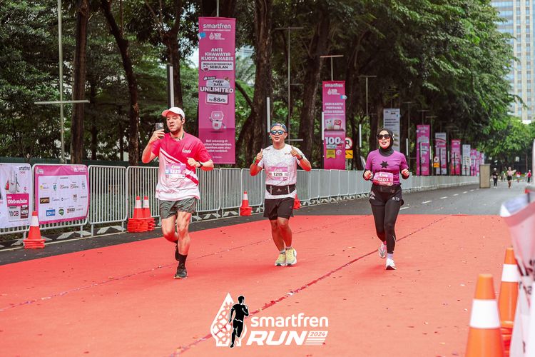 Race photo from Smartfren Run 2024