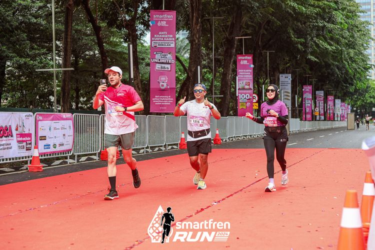 Race photo from Smartfren Run 2024