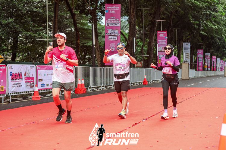 Race photo from Smartfren Run 2024