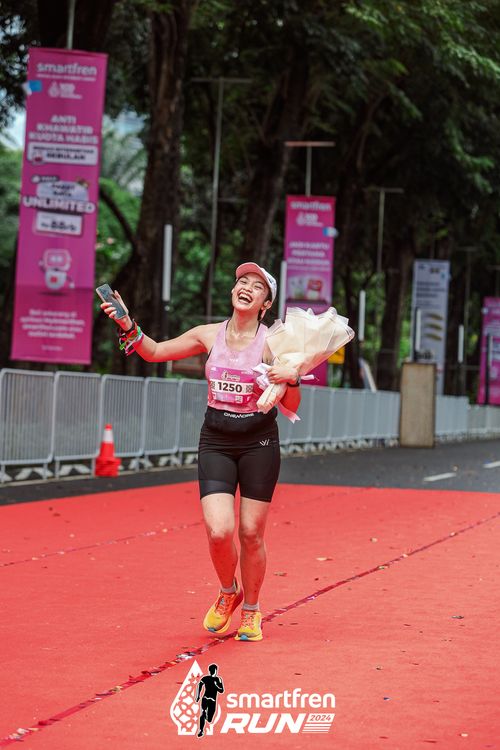 Race photo from Smartfren Run 2024
