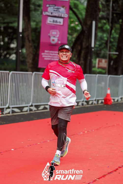 Race photo from Smartfren Run 2024