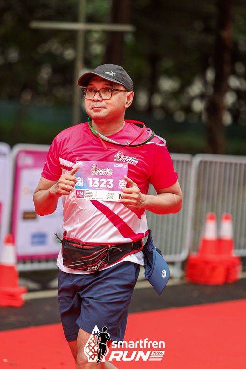 Race photo from Smartfren Run 2024