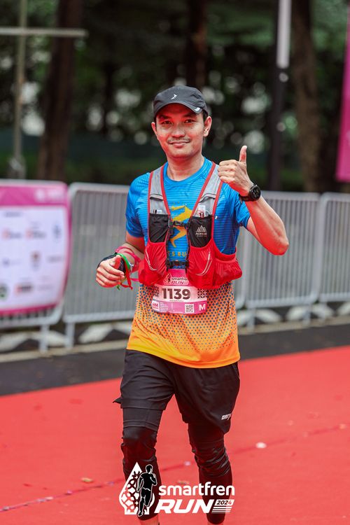 Race photo from Smartfren Run 2024