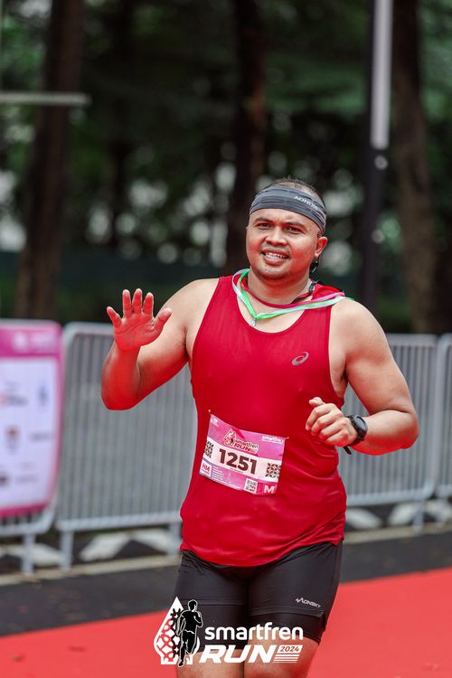 Race photo from Smartfren Run 2024
