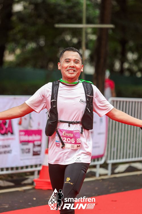 Race photo from Smartfren Run 2024