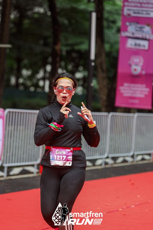 Race photo from Smartfren Run 2024