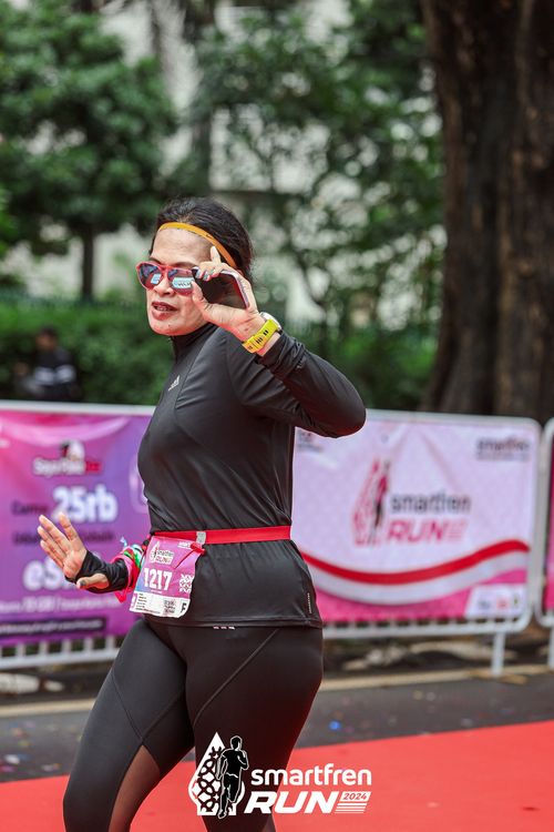 Race photo from Smartfren Run 2024