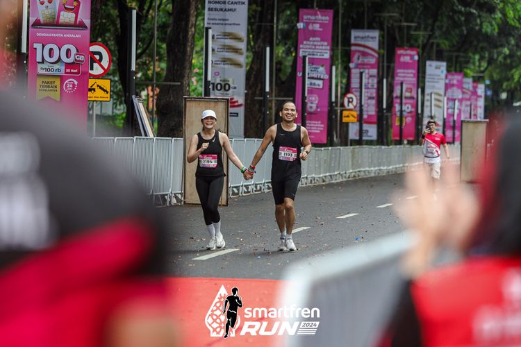 Race photo from Smartfren Run 2024