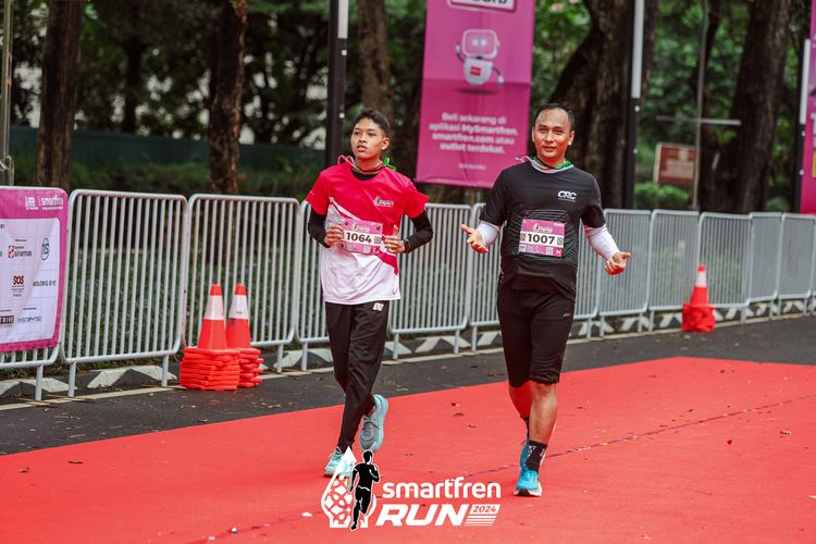 Race photo from Smartfren Run 2024