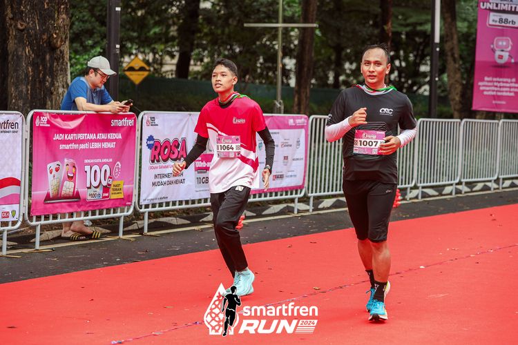 Race photo from Smartfren Run 2024