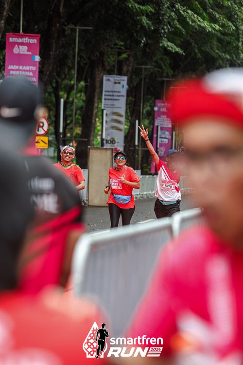 Race photo from Smartfren Run 2024